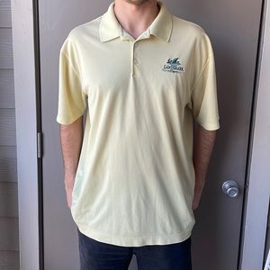 LandShark Lager Nike Golf Dri-Fit Polo Shirt XL Yellow NIKEGOLF Beer